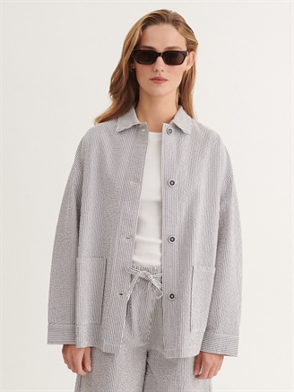 Basic Apparel Asta Jacket Bright white/sky captain